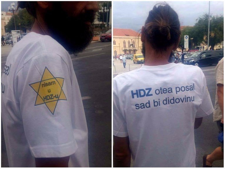 Šibenčanin gradom hoda s Davidovom zvijezdom: "Zbog HDZ-a se osjećam kao Židov pod nacistima!"