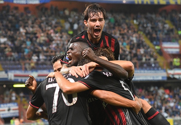 Bacca zabio, Milan slavio kod Sampdorije