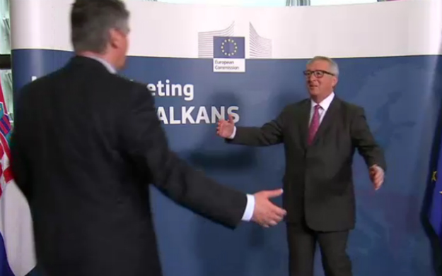 Pogledajte prisan zagrljaj Milanovića i šefa Europske komisije Junckera: "Moj dobri prijatelju!"
