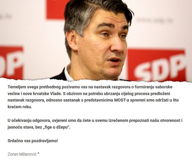 Milanović ponudio Petrovu mjesto premijera