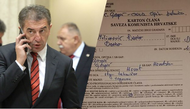 Milinović: Dokument o mom učlanjenju u partiju najobičniji je falsifikat i podmetanje pred izbore