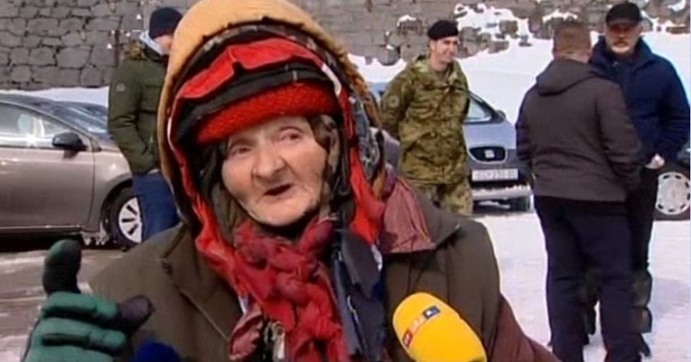 Baba Milka iz Udbine opet je na televiziji: Ovog puta smeta joj snijeg