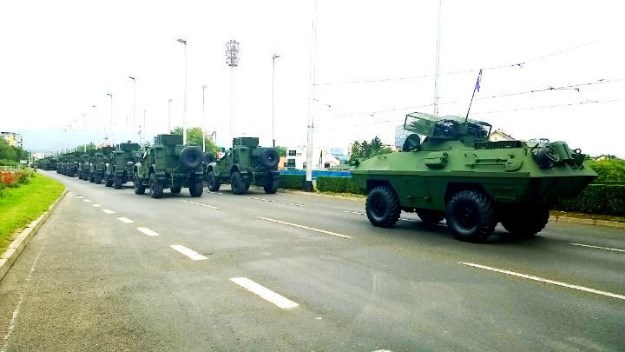 Generalna proba: Pogledajte prve kolone vojnih i policijskih vozila u Zagrebu