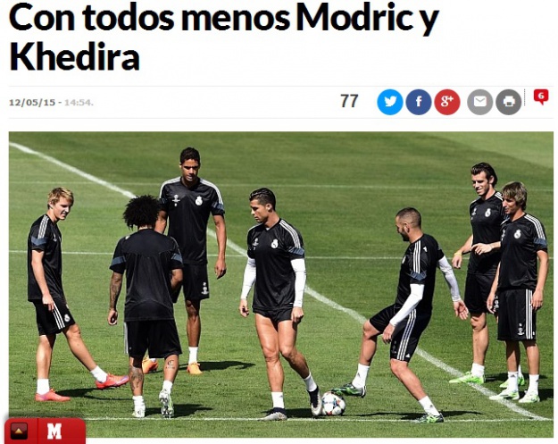 Modrić i Khedira otpali: Ancelotti ne želi otkriti sastav za lov na finale Lige prvaka