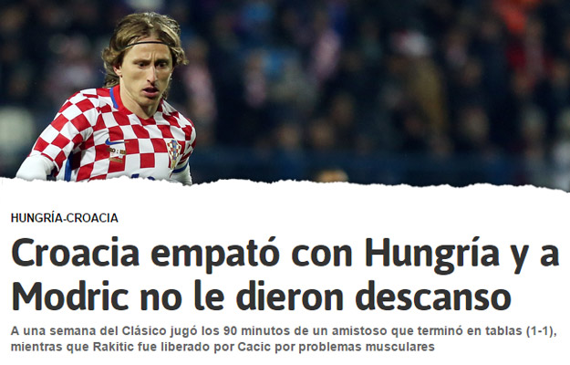 Real ne razumije Čačića: "Zašto je Modrić igrao svih 90 minuta protiv Mađarske?"