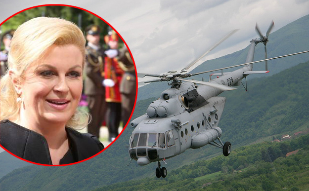 Kolinda do Splita i Križevaca putovala - MORH-ovim helikopterom