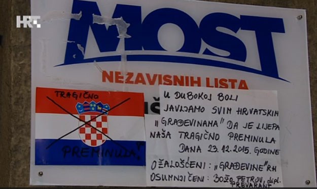 Nova dramatična poruka ispred sjedišta MOST-a: "Tragično je preminula Lijepa naša"