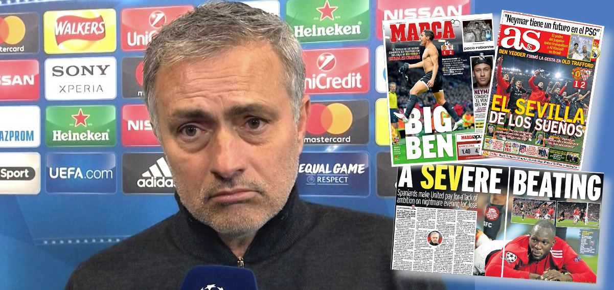 "TEŠKE BATINE", "SEVILLA IZ SNOVA" Španjolske naslovnice likuju, Englezi nagazili "očajni Manchester"