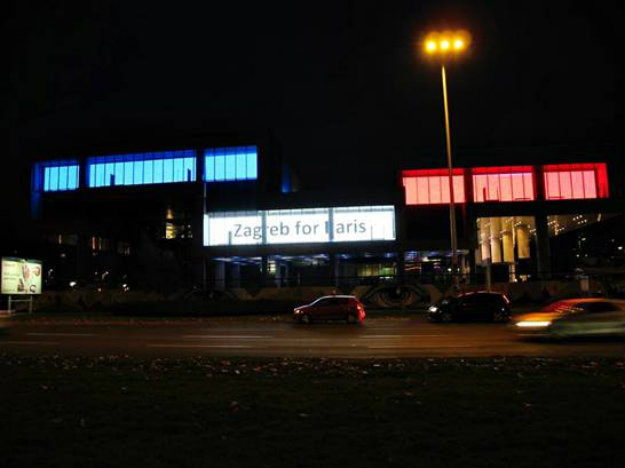 MSU i fontane u francuskim bojama: Zagreb poslao poruku solidarnosti