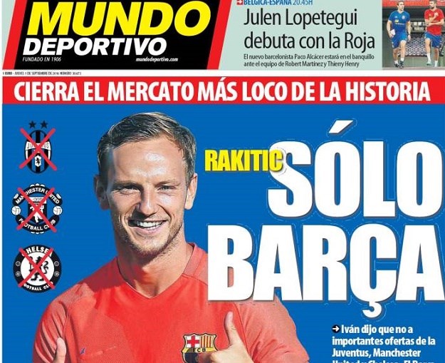 Rakitić osvanuo na naslovnici Mundo Deportiva: "Zbog Barce je odbio Chelsea, United i Juve"