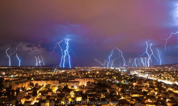 Fotografija Zagreba pod munjama postala hit: Ovo je bila čista moć prirode, magično i impresivno