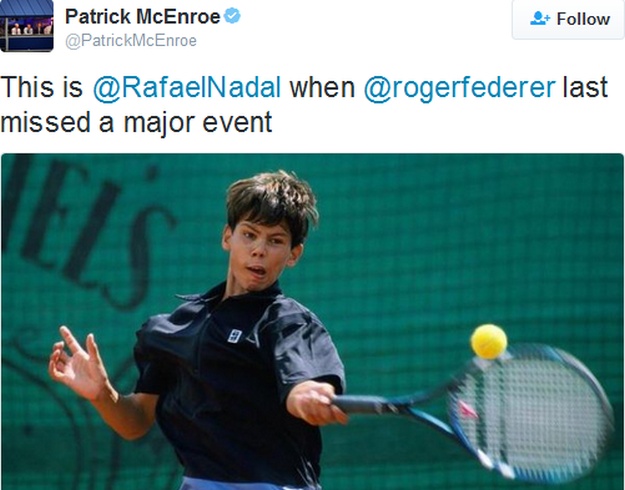 Ovako je izgledao Nadal kada je Federer posljednji put propustio Grand Slam turnir