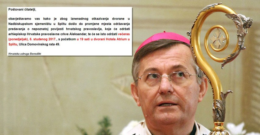 Nadbiskup Barišić naprasno potjerao "hrvatske pravoslavce" iz sjemeništa