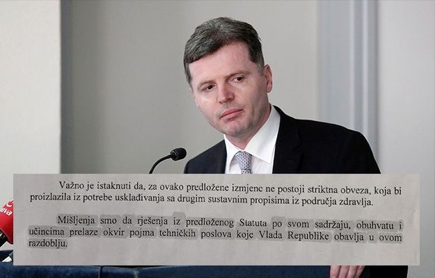 DOZNAJEMO Nakić donio novi Statut HZZO-a iako Ured za zakonodavstvo kaže da to ne smije