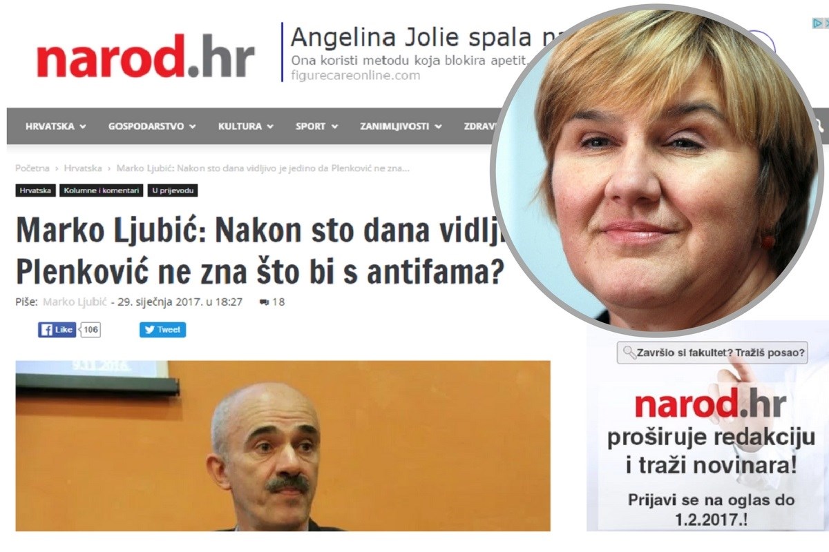 Na portalu Željke Markić proglasili kulturnjake i znanstvenike četnicima