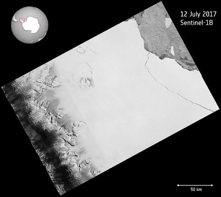 VIDEO Od Antarktike se odlomio ledenjak veći od Like, NASA objavila fotografiju
