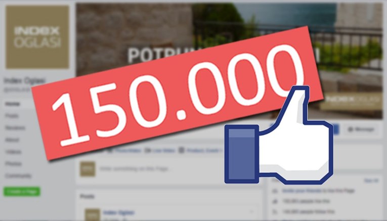 Veliki uspjeh Index Oglasa: Provjerite zašto je 150.000 ljudi lajkalo našu Facebook stranicu