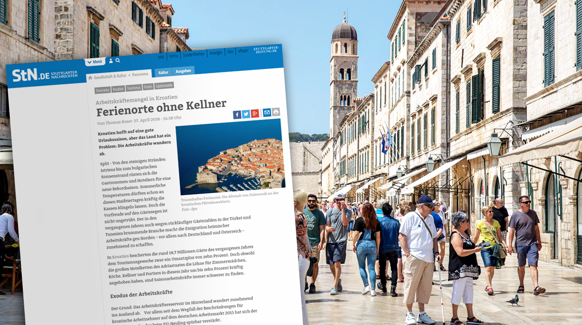 Nijemci o Hrvatskoj: Nedostatak radne snage ugrožava turističku sezonu