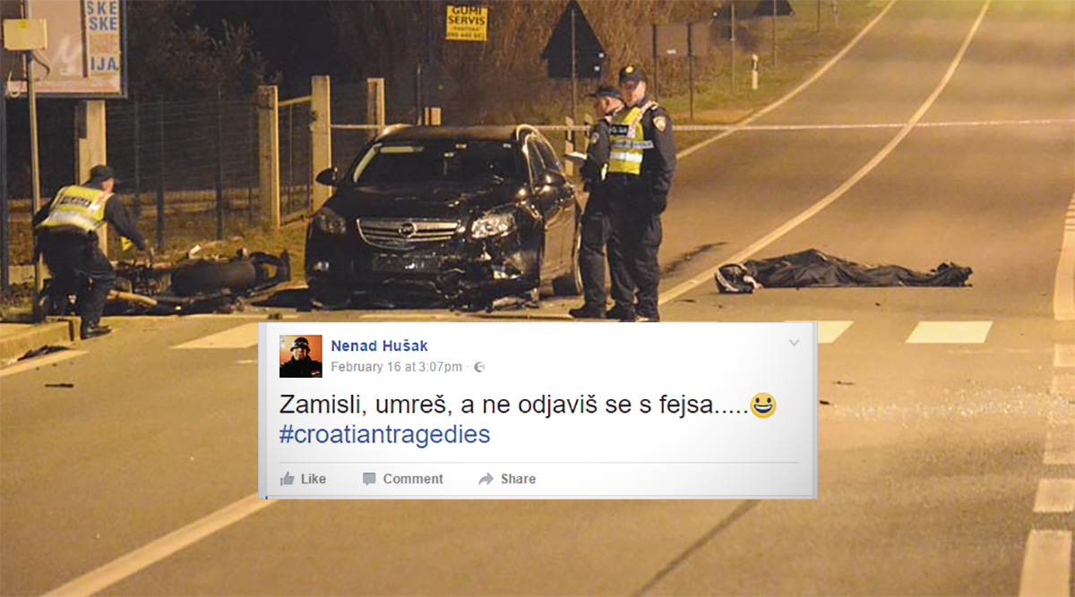 Šibenski motociklist dva dana prije smrti napisao na fejsu: "Zamisli, umreš, a ne odjaviš se s fejsa..."