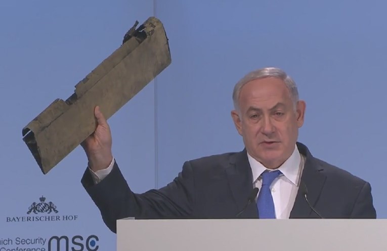 Izraelski premijer na govoru pokazao dio srušenog drona pa otvoreno zaprijetio Iranu: "Ne iskušavajte nas"