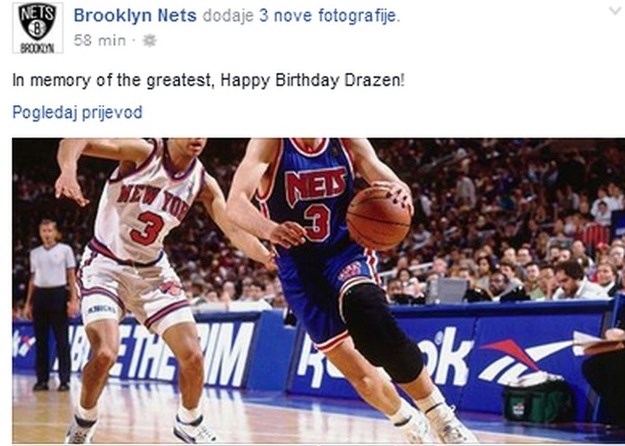 Netsi se na Facebooku sjetili najvećeg: "Sretan rođendan, Dražene!"