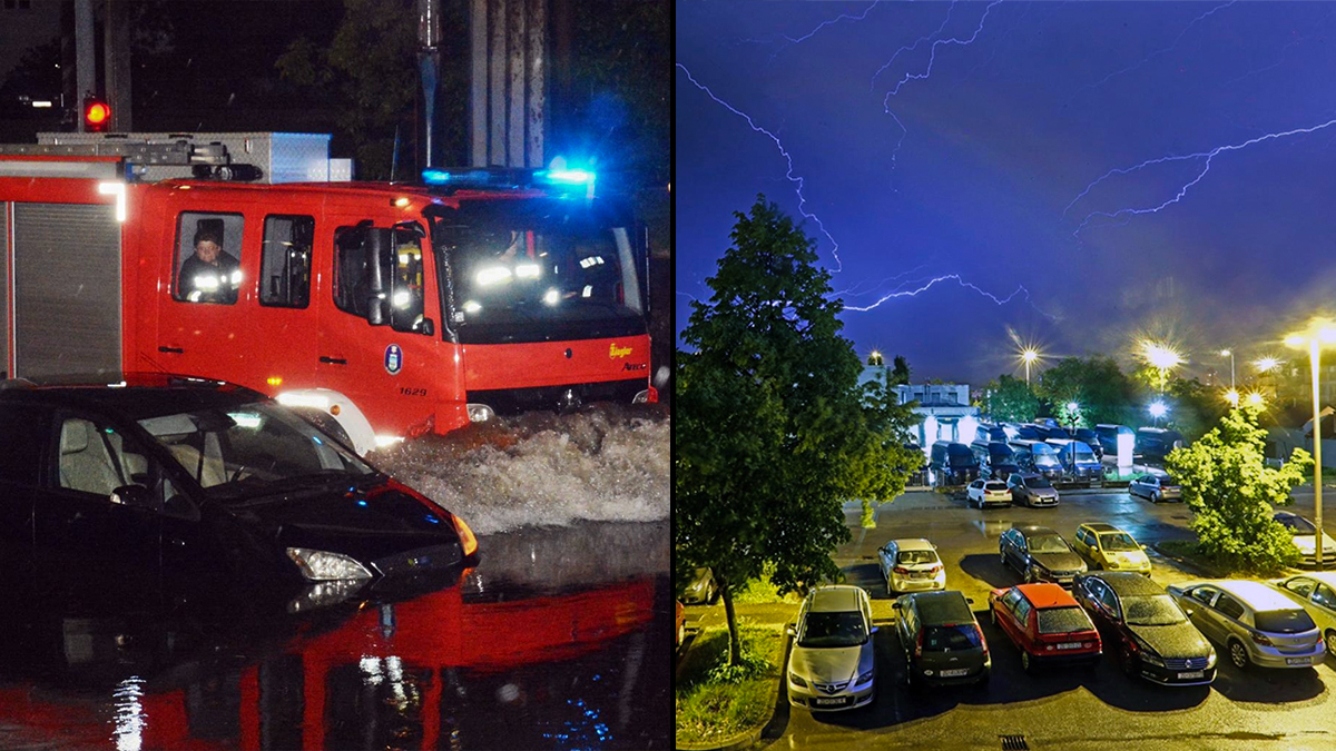 Meteorolozi kažu da najgore tek dolazi: Pogledajte što je oluja radila u Sisku, Zagrebu, Slavoniji...
