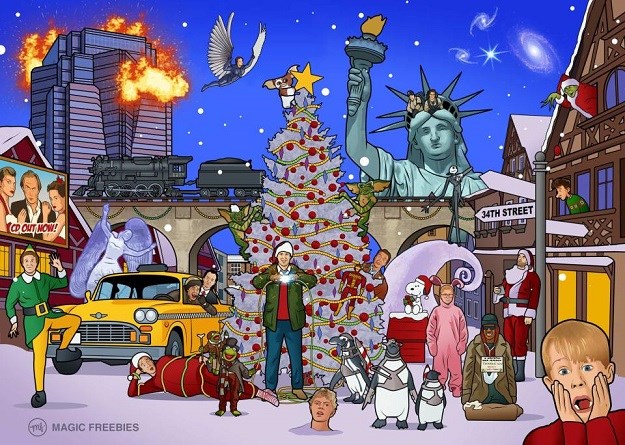 Gdje ste filmoljupci? Na ovoj slici je skriveno 25 božićnih filmova, koliko ih možete prepoznati?