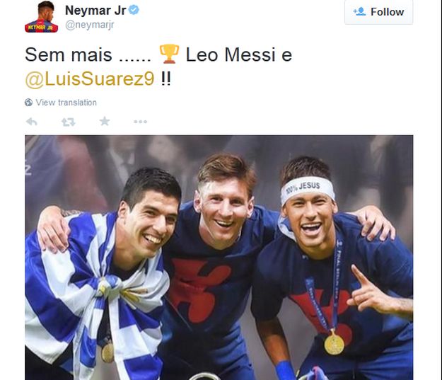 Neymar prekinuo sedmogodišnji duopol Messija i Ronalda