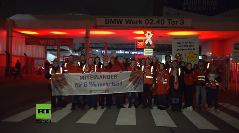 VIDEO Štrajk u Njemačkoj: Radnici BMW-a i Audija traže veće plaće i kraću satnicu