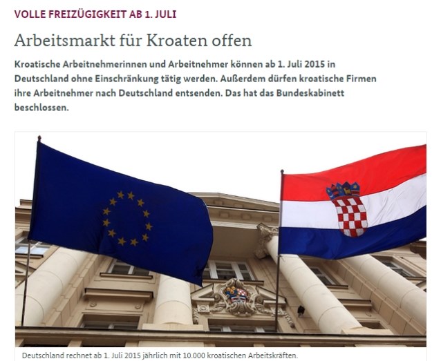 Službeno potvrđeno: Od 1. srpnja Hrvatima je otvoreno njemačko tržište rada