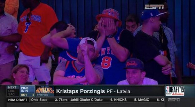 Navijači Knicksa razočarani izborom izviždali "latvijskog Nowitzkog"