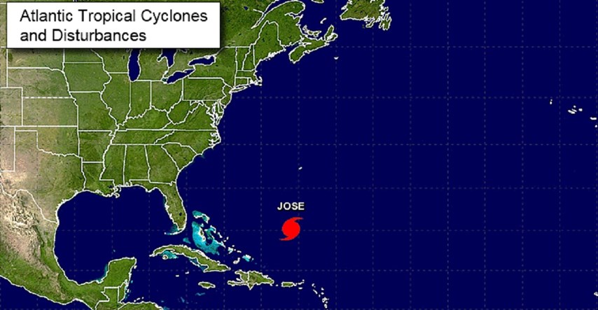 Uragan Jose mogao bi stvoriti opasne morske struje uz obalu SAD-a i Bahama