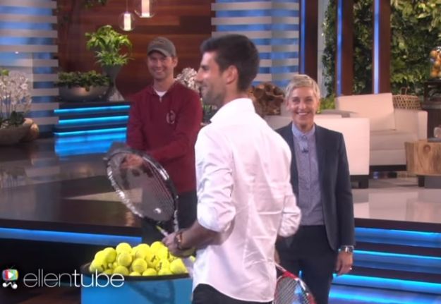 VIDEO Novak Đoković zaigrao tenis s Ellen Degeneres, ona ga doslovno razbila