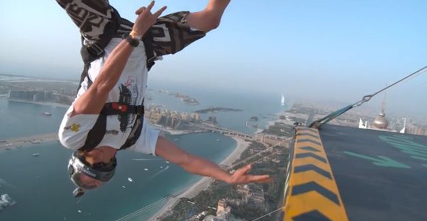 Samo za neustrašive: Fantastična snimka skoka s 99. kata nebodera u Dubaiju