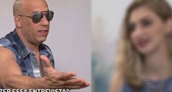 VIDEO "Bože, kako si seksi": Zbog ove novinarke Vin Diesel totalno se pogubio
