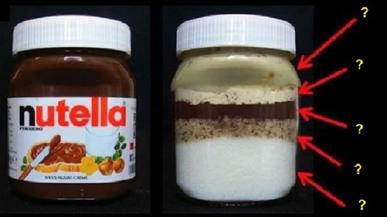 FOTO Internetom opet kruži fotka koja prikazuje od čega se točno sastoji Nutella