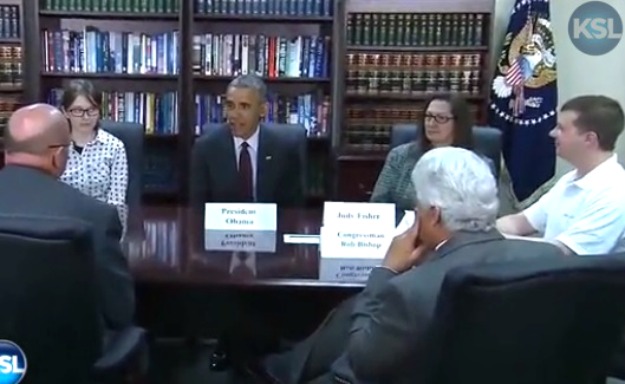 Nikome nije bilo jasno kako je ovaj lik zalutao na sastanak s Obamom