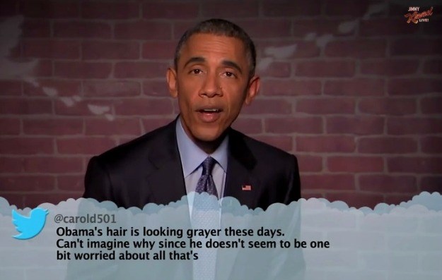 Obama čitao i komentirao poruke u kojima se ljudi s njim sprdaju, a usput i obrukao Kanyea Westa