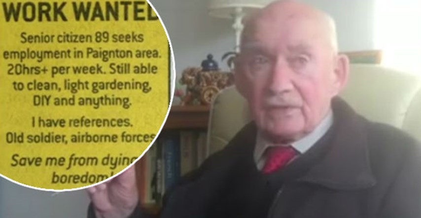 VIDEO 89-godišnjem veteranu dosadila mirovina pa je potražio posao preko najslađeg oglasa ikad