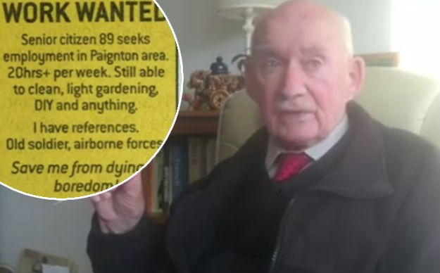 VIDEO 89-godišnjem veteranu dosadila mirovina pa je potražio posao preko najslađeg oglasa ikad