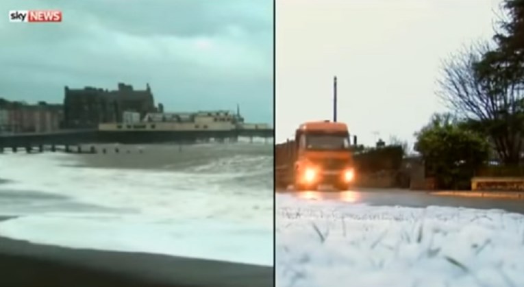 OLUJA DORIS Snijeg i vjetrovi brzine 160 km/h razaraju Veliku Britaniju, jedna žena poginula