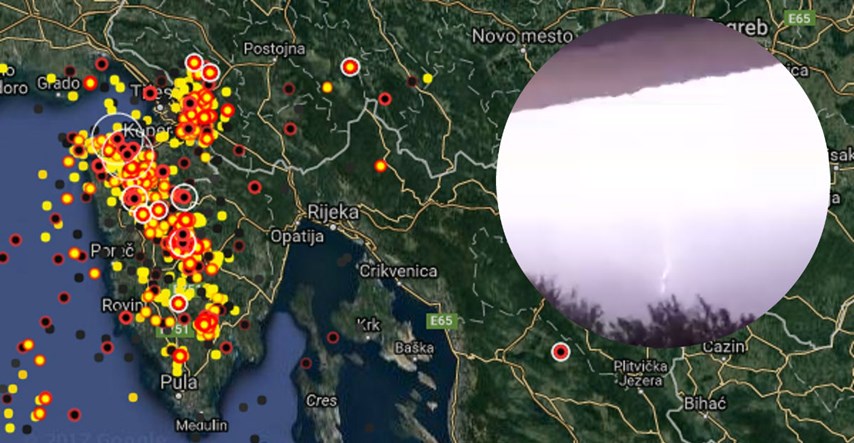 FOTO, VIDEO Istru pogodila silovita oluja