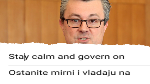 Orešković se konzultirao s Google Translateom pa krivo preveo, Karamarko nije ni primijetio grešku
