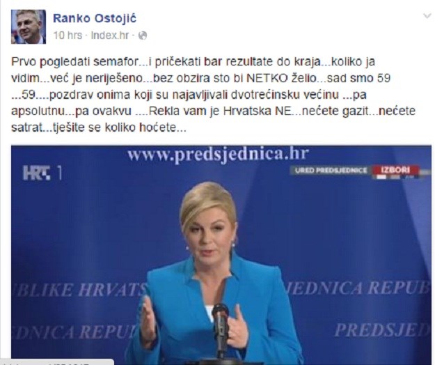 HDZ-ovci slavili, SDP-ovci zasuli Faceboook: "Nećete gazit, nećete satrat, Hrvatska vam je rekla NE"