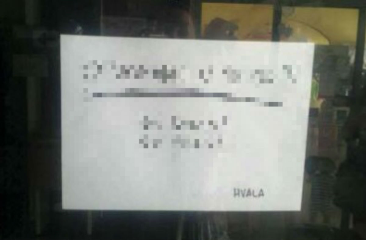 "Pa kuka da nema posla": Morate vidjeti ovu obavijest o radnom vremenu u Dalmaciji