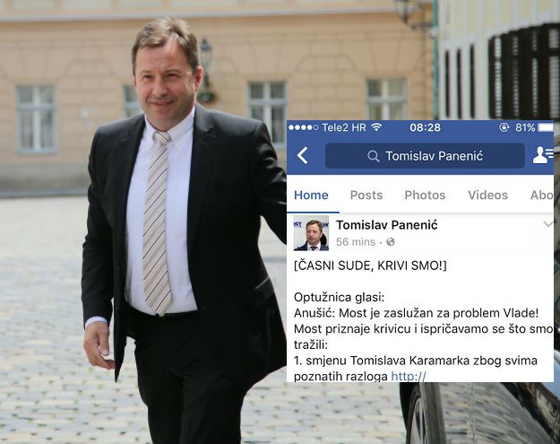 Panenić odgovorio HDZ-ovcu koji je optužio MOST za pad Vlade: "Časni sude, krivi smo!"