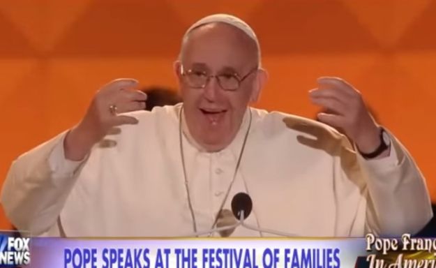 Bacio pripremljeni govor: Papa Franjo šalio se na račun punica, djece i braka