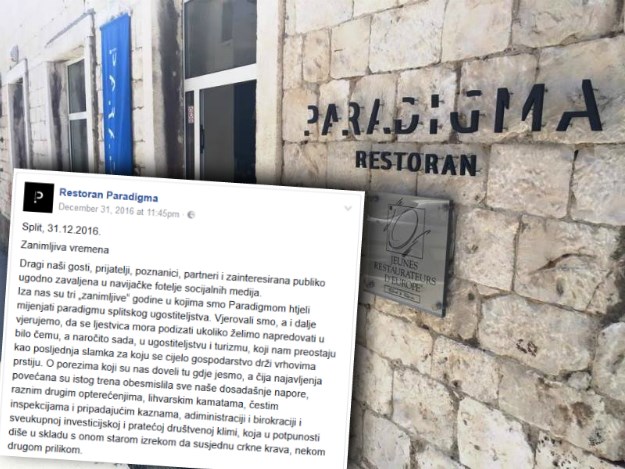 Zatvara se najugledniji splitski restoran, Paradigmu uništili visoki porezi
