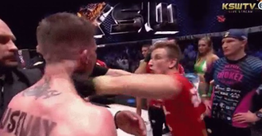 Kaos u oktogonu: Bivši UFC-ovac dobio šakom u glavu od suparnikovog trenera