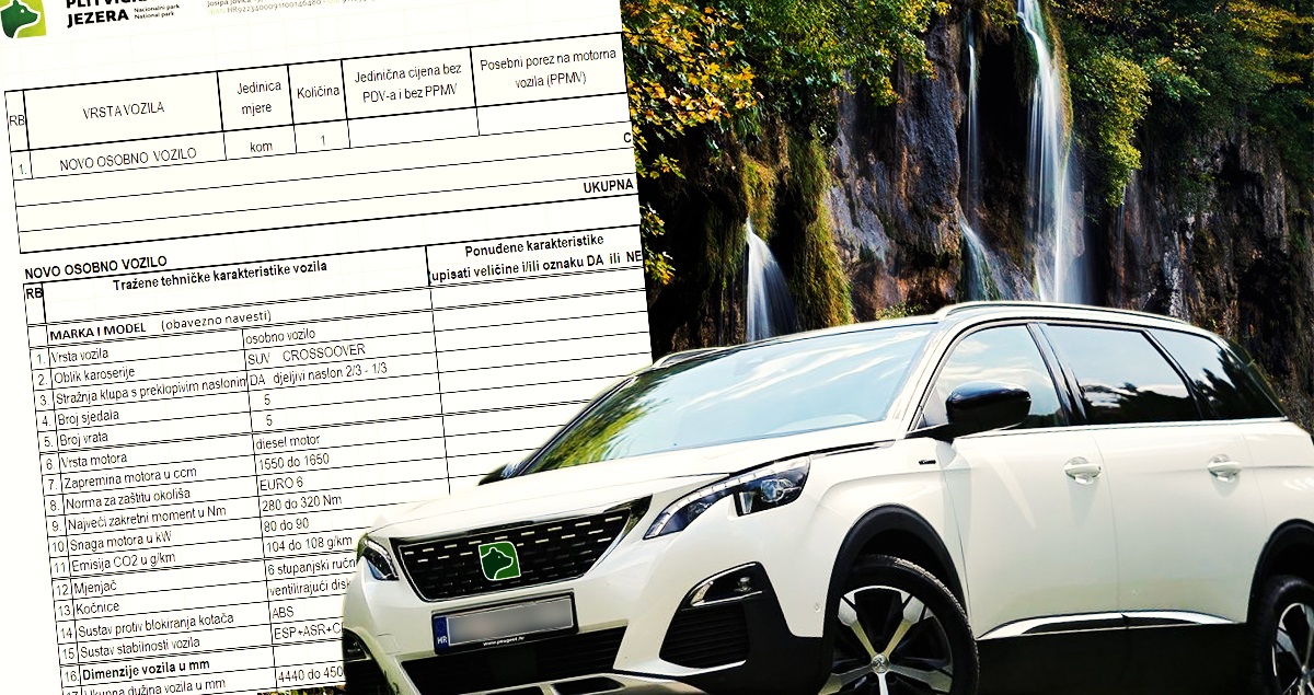 Ravnatelj Plitvica poništio natječaj za nabavu luksuznog terenca vrijednog 375 tisuća kuna
